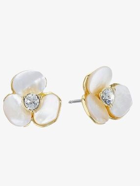 KATE SPADE DISCO PANSY STUD EARRINGS